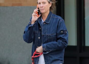 Nineties supermodel Christy Turlington , 57, has debuted gray hair. The Vogue cover girl had a silver streak in her locks as she was seen alone while walking her black dog in New York City