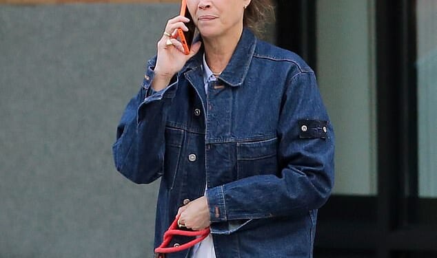 Nineties supermodel Christy Turlington , 57, has debuted gray hair. The Vogue cover girl had a silver streak in her locks as she was seen alone while walking her black dog in New York City