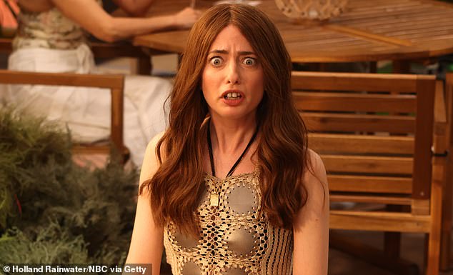 Saturday Night Live ran a sketch called The White Potus, which poked fun at The White Lotus star Aimee's teeth last year (Sarah Sherman pictured)