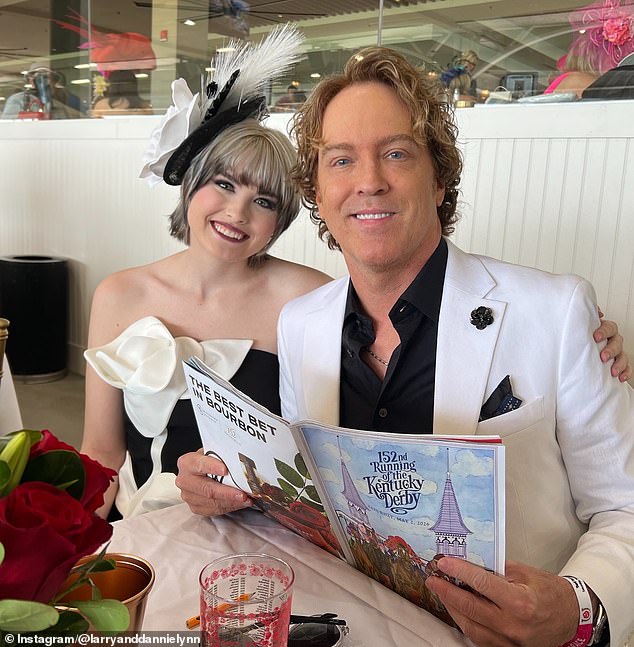 Dannielynn, 19, was spotted at the prestigious horse race at Churchill Downs in Louisville, Kentucky, with her dad, Larry Birkhead, on Saturday afternoon