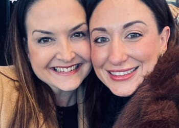 Ashleigh Wolsey, pictured with her friend Gemma, booked in to see her GP in Surrey about six months after her symptoms first began