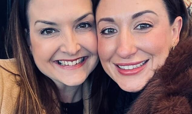 Ashleigh Wolsey, pictured with her friend Gemma, booked in to see her GP in Surrey about six months after her symptoms first began