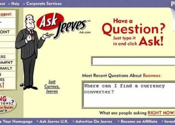Users of Ask Jeeves were invited to type full questions, not just keywords, and received an outwardly human-like answer