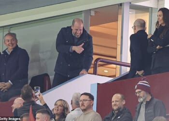 Prince William was beaming as he saw his Aston Villa side reach the Europa League final