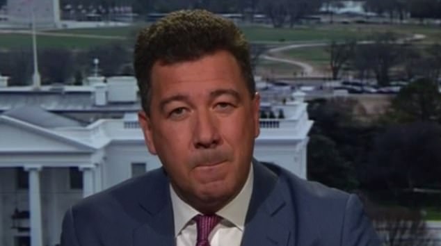 Nick Bryant (pictured) the BBC's former New York correspondent said he saw a man coming out of a coffee shop near a newly completed mural in 2018