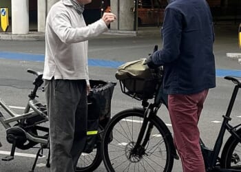 Benedict Cumberbatch had a furious, ten minute row with a fellow cyclist on Tuesday