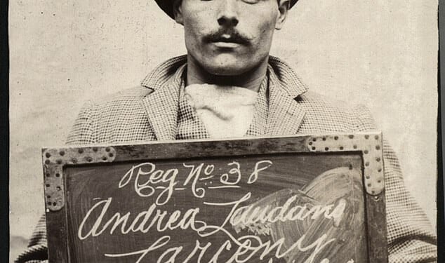 Italian ice cream seller Andrea Laudano was arrested in 1904 for larceny after stealing a pony from his boss