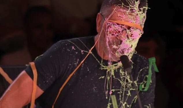 Britain's Got Talent viewers were left in hysterics after judge Simon Cowell was sprayed with silly string during Saturday's live semi-final
