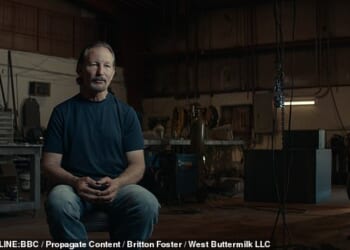 John Birges' (pictured) voice has been reconstructed with AI, but it feels lifeless and unnerving