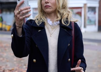Pictured: Lucy Punch portraying Amanda in the BBC One show Amandaland