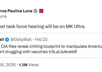 Anna Paulina Luna had pushed to restart congressional hearings on the matter, citing a February Daily Mail article that reported a newly surfaced document on mind-control experiments had been placed in the CIA’s reading room the year before