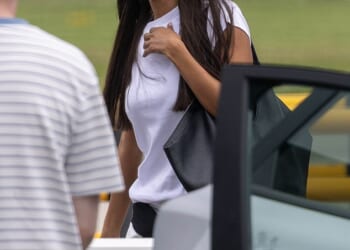 Maya Jama was pictured arriving at Inverness airport on Sunday afternoon, as she prepares to start shooting Celebrity Traitors