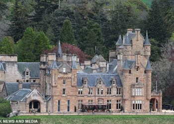 The BBC are busy setting up for The Celebrity Traitors as the iconic Ardross Castle in Scotland is transformed on Tuesday ahead of the new series