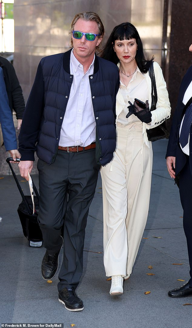 Elijah Blue Allman and Marieangela King seen in January of 2024 in LA