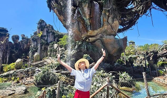 Cheryl, Bear and the Paynes made a joint visit last month to Walt Disney World in Florida, which was Liam's 'favourite place on earth'