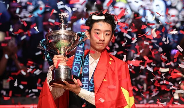 China's Wu Yize became snooker's youngest world champion in 36 years on Monday night