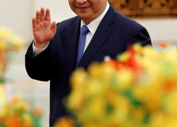 With China producing up to 90 per cent of the ingredients going into antibiotics, experts have warned President Xi (pictured) could deny the NHS and Armed Forces access to infection-killing medicines at any point