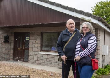 Rob and Loraine Deering have been left living in a caravan after the company renovating their home went bust