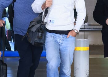 Daniel Craig kept a low profile as he touched down at Athens International Airport in Greece on Saturday amid filming for his new prison drama in the country