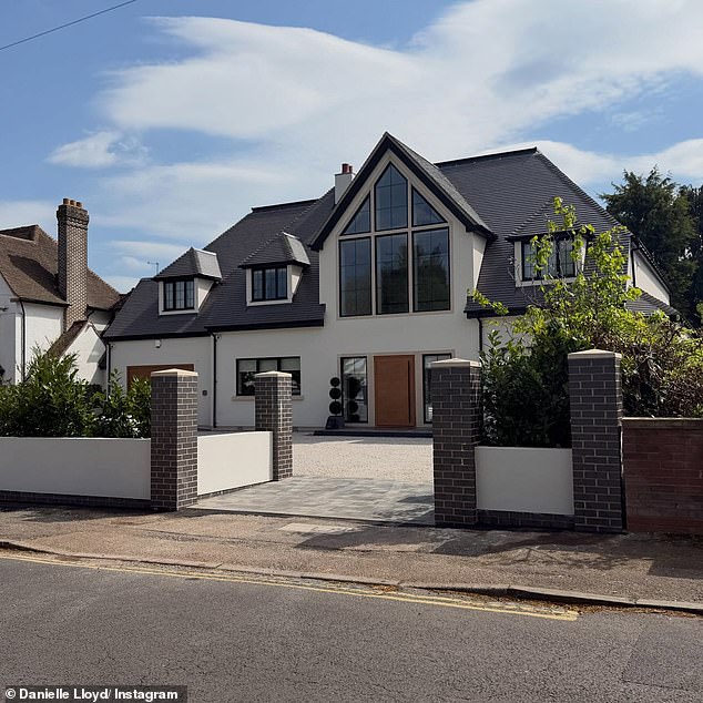 The model and TV personality, 41, said she couldn't be more proud of the transformation as she showed off her plush pad, complete with a swimming pool and floor-to-ceiling windows