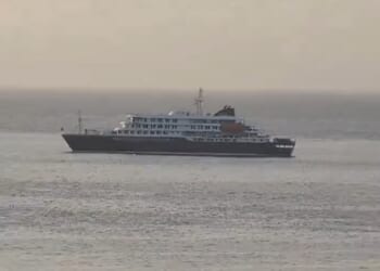 According to several online ship–tracking sites, the ship has been stuck off the port of Praia, the capital of Cape Verde for at least 24 hours