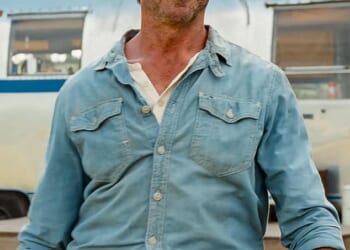 Hugh Jackman (pictured) portraying George Hardy in The Sheep Detectives