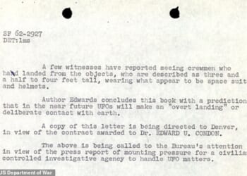 Newly released FBI files have revealed shocking details of mysterious four-foot-tall crewmen exiting a UFO in the 1960s