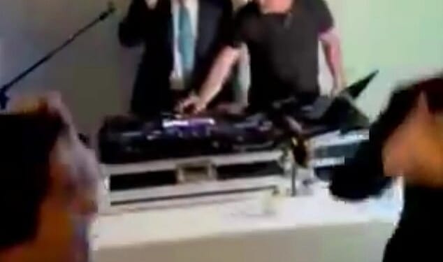 White House Deputy Chief of Staff Dan Scavino shared a clip of Secretary of State Marco Rubio behind a DJ booth at a family wedding on Saturday night