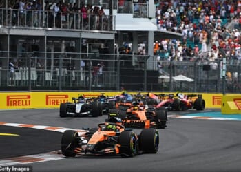 Formula One bosses have taken the unusual precaution of moving Sunday's Miami Grand Prix forwards three hours to avoid a forecast thunderstorm