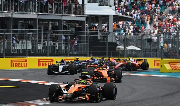 Formula One bosses have taken the unusual precaution of moving Sunday's Miami Grand Prix forwards three hours to avoid a forecast thunderstorm