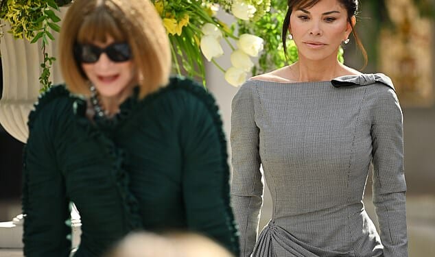 Lauren Sanchez looked somewhat subdued as she stepped out alongside Anna Wintour ahead of fashion's biggest night