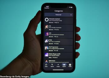 Experts have called for AI addiction to be recognised as a distinct mental illness, after young people and teenagers report becoming hooked on chatbots such as Character.ai (pictured)
