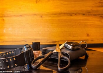 Inattentional blindness explains why it's so hard to spot your keys when they're right in front of you - especially when mixed in with clutter (file image)