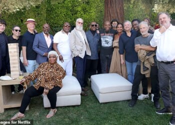 Eddie Murphy was seen attending a VIP brunch with several famous comedians this week. Can you name all the heavy hitters in the image?