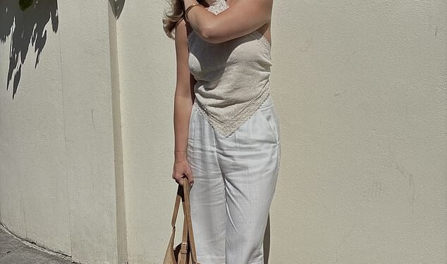 Fashion director Sophie Dearden-Howell in Next and Topshop