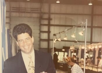 Bill Tortorella (Pictured in the 1990s) collapsed at after attending a Tucson, Arizona minerals show where he came into contact with a severely sick woman