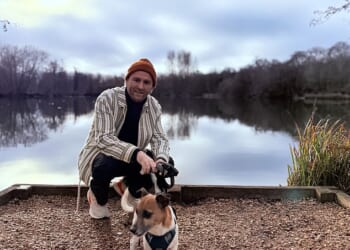 Luke Brown, 37, credits his skin transformation with changes to his diet and skincare routine