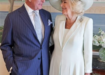 The royal couple pose together in Washington DC on their state visit to the US last week.