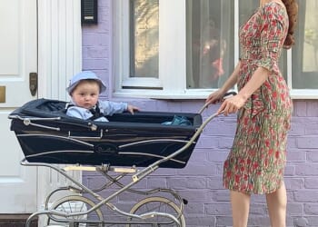 Annette Kellow (pictured with her son) said: 'My new nanny Sam seemed perfect, a local 22-year-old who was studying children’s psychology and came with glowing reviews'