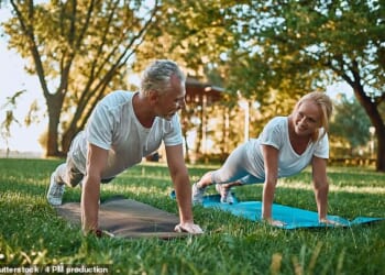 Unlike many other strengthening routines, Prof Atomi's 10 minute regime can be done entirely on the floor - with no push ups, press ups or planks in site