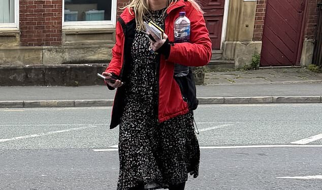 Cait O'Halloran arriving at Warrington Magistrates' Court where she entered a guilty plea