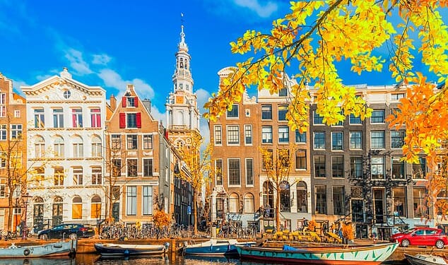 A ferry from Newcastle to Amsterdam can cost from £69 each way, based on four people in an inside cabin and car