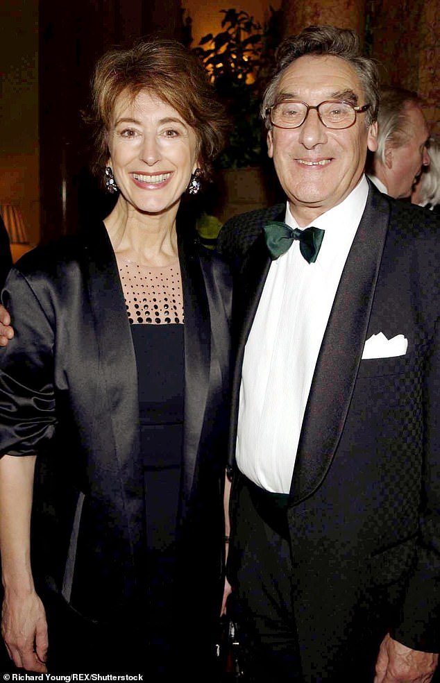 The actress was married to TV scriptwriter Jack Rosenthal for 30 years until his death in 2004 and they welcomed daughter Amy, 50, and Adam, 48 (pictured in 2002)
