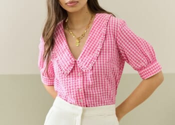 Kate Middleton's viral pink gingham blouse is back in stock for spring - and it's certain to sell out