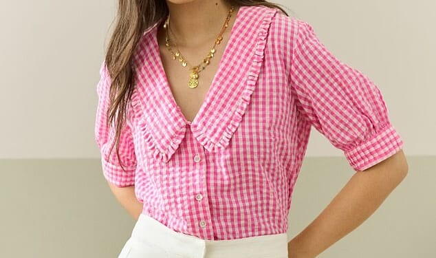 Kate Middleton's viral pink gingham blouse is back in stock for spring - and it's certain to sell out