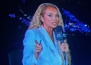 Kate Scott dazzles on UFC 328 broadcast as she stuns fans with presenting on Khamzat Chimaev vs Sean Strickland card