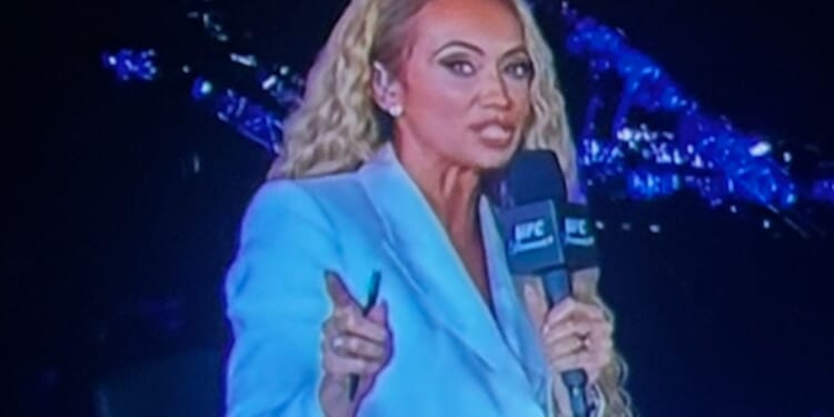 Kate Scott dazzles on UFC 328 broadcast as she stuns fans with presenting on Khamzat Chimaev vs Sean Strickland card