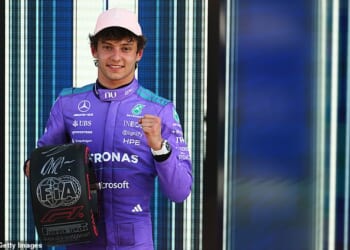 Mercedes star Kimi Antonelli secured pole position for Sunday's Miami Grand Prix