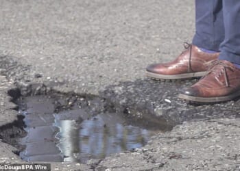 The backlog of potholes on Britain's smaller local roads would cost £18.6bn to fix in one go, according to industry estimates