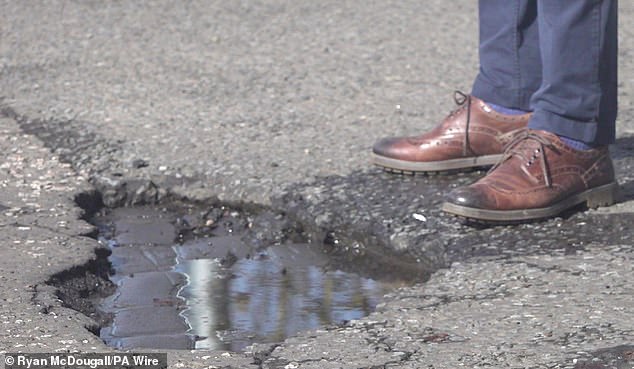 The backlog of potholes on Britain's smaller local roads would cost £18.6bn to fix in one go, according to industry estimates